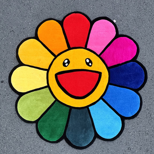 Murakami Flower Rug by DOMYRUGS