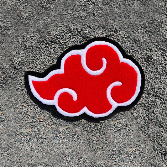 Akatsuki Cloud Rug Black Outline by DOMYRUGS