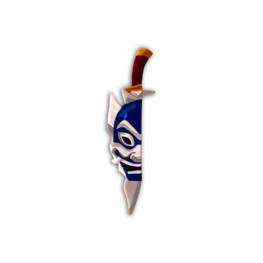 Blue Wavy Abstract Art Rug DOMYRUGS