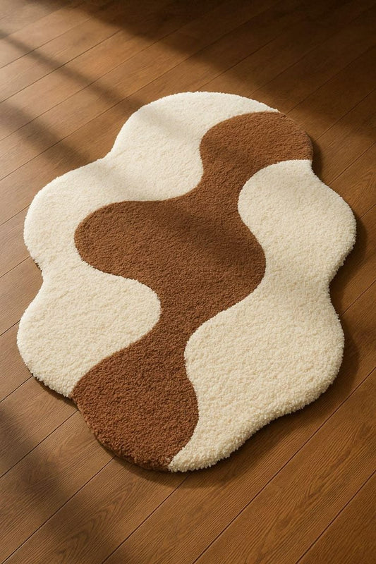 Tapis Ondulé Mocca by DOMYRUGS