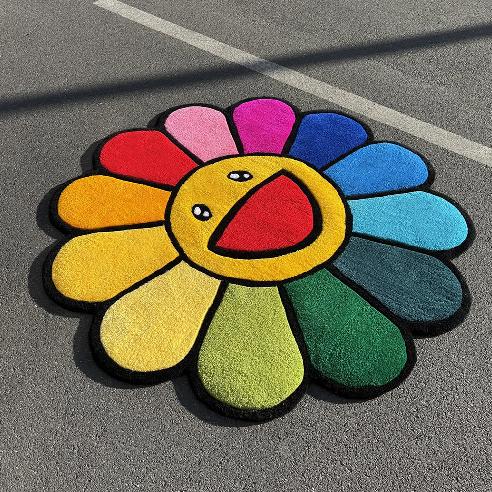 Murakami Flower Rug by DOMYRUGS