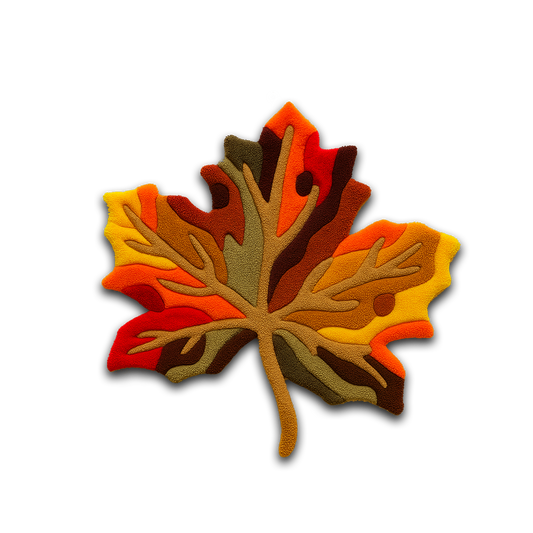 Blue Wavy Abstract Art Rug DOMYRUGS