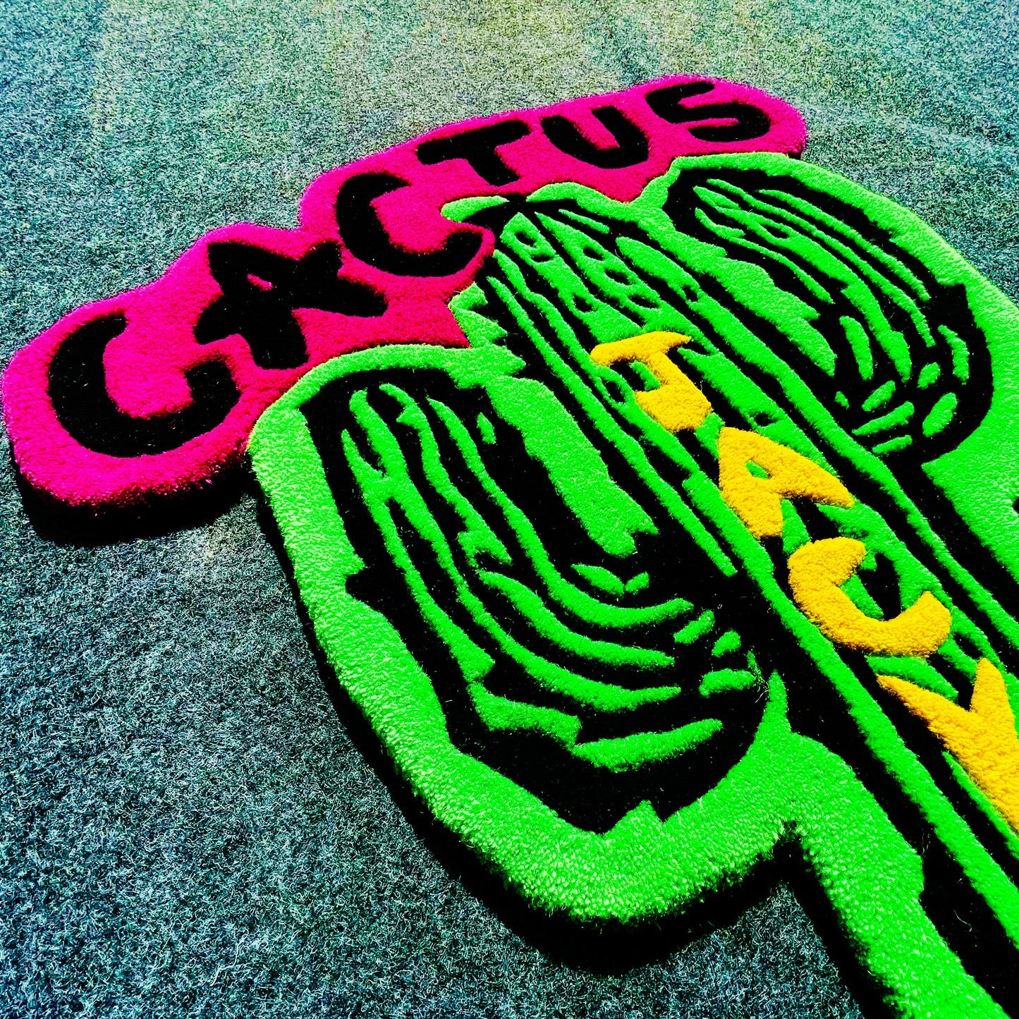 Green Cactus Jack rug by DOMYRUGS