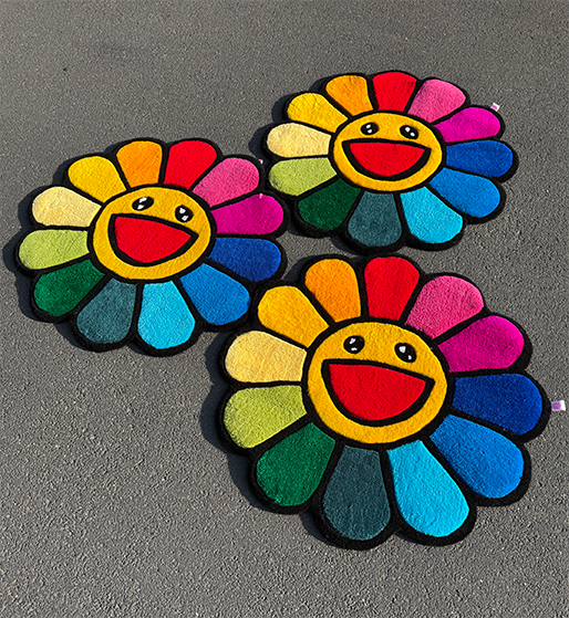 Murakami Flower Rug by DOMYRUGS