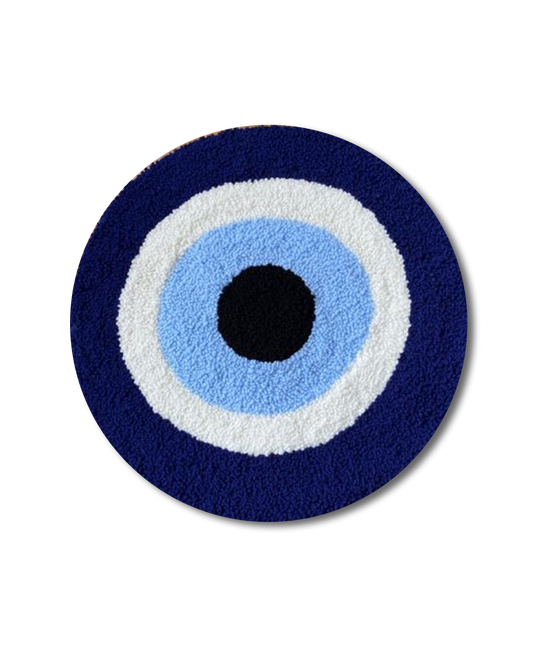 Matiasma protective blue eye rug by DOMYRUGS