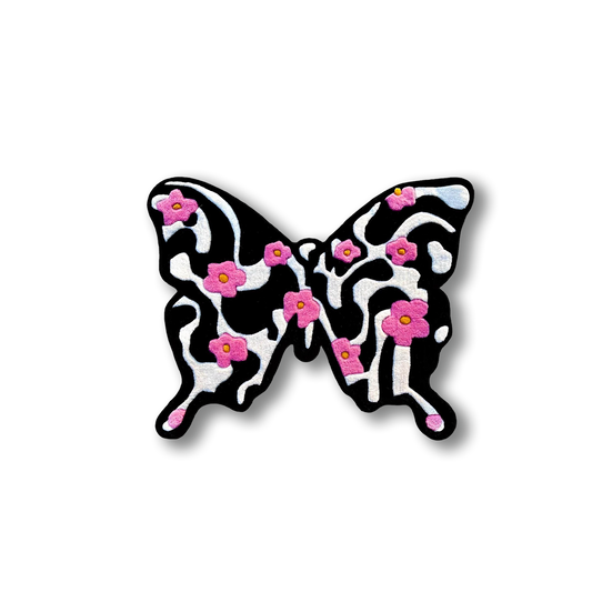 Black and White Butterfly Rug by DOMYRUGS