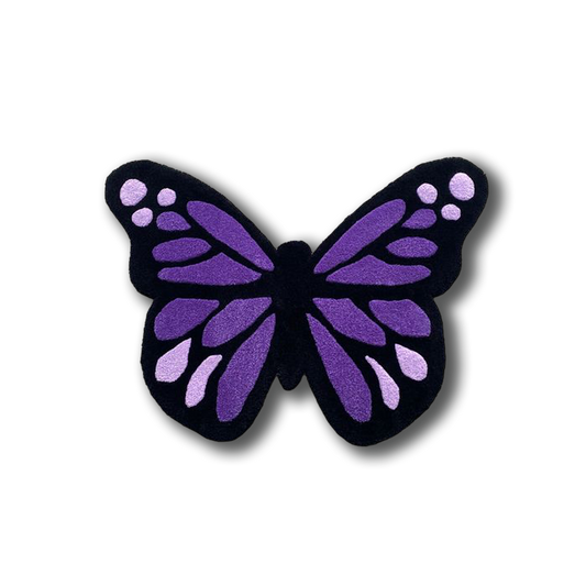 Purple Butterfly Rug by DOMYRUGS