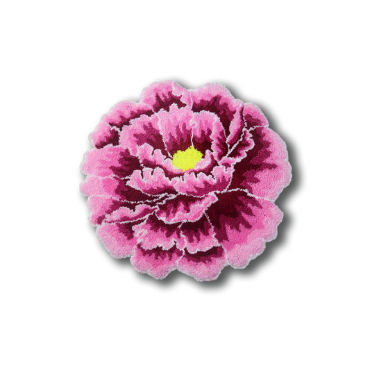 Peony Flower Rug by DOMYRUGS