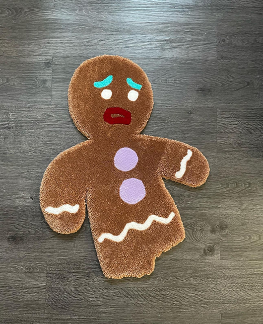 Green Cactus Jack rug by DOMYRUGS