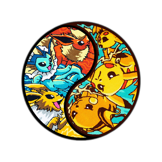 Blue Wavy Abstract Art Rug DOMYRUGS