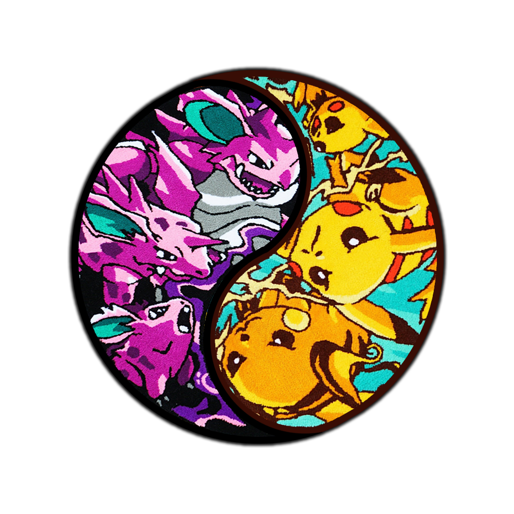 Blue Wavy Abstract Art Rug DOMYRUGS