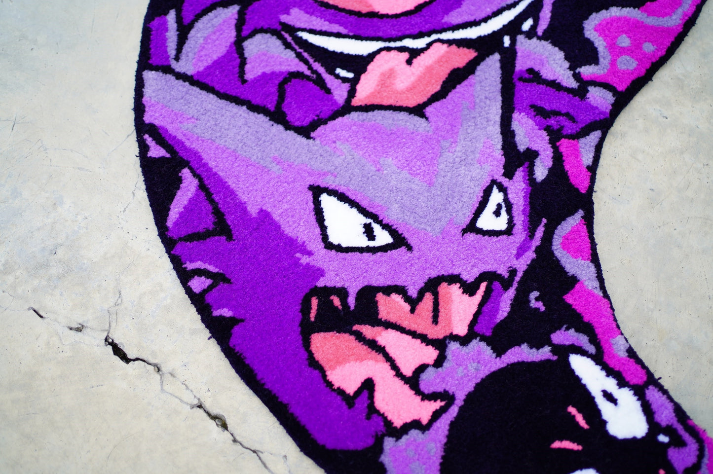 Blue Wavy Abstract Art Rug DOMYRUGS