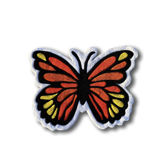 Orange Butterfly Rug by DOMYRUGS