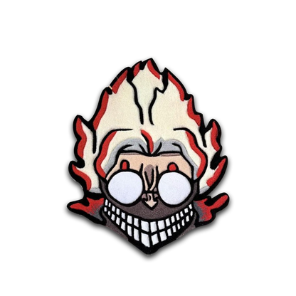 Blue Wavy Abstract Art Rug DOMYRUGS