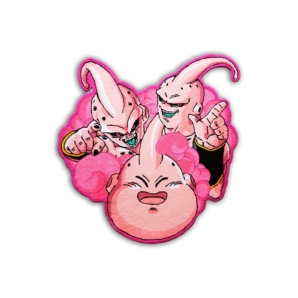 Blue Wavy Abstract Art Rug DOMYRUGS