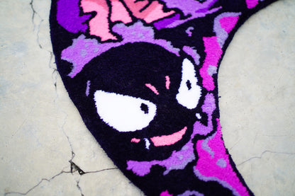 Blue Wavy Abstract Art Rug DOMYRUGS