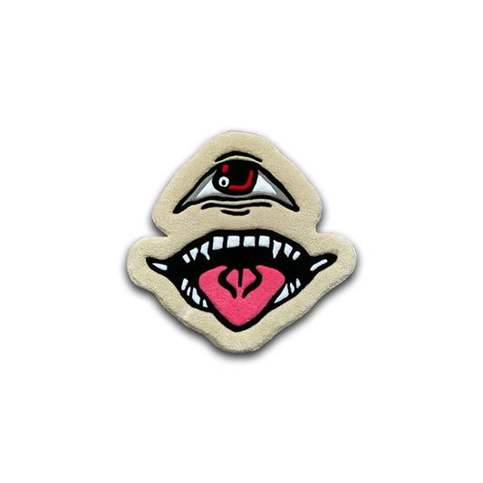 Blue Wavy Abstract Art Rug DOMYRUGS