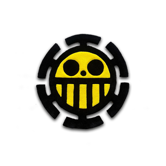 Blue Wavy Abstract Art Rug DOMYRUGS