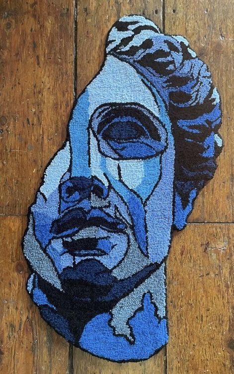 Tapis Visage statue grec by DOMYRUGS