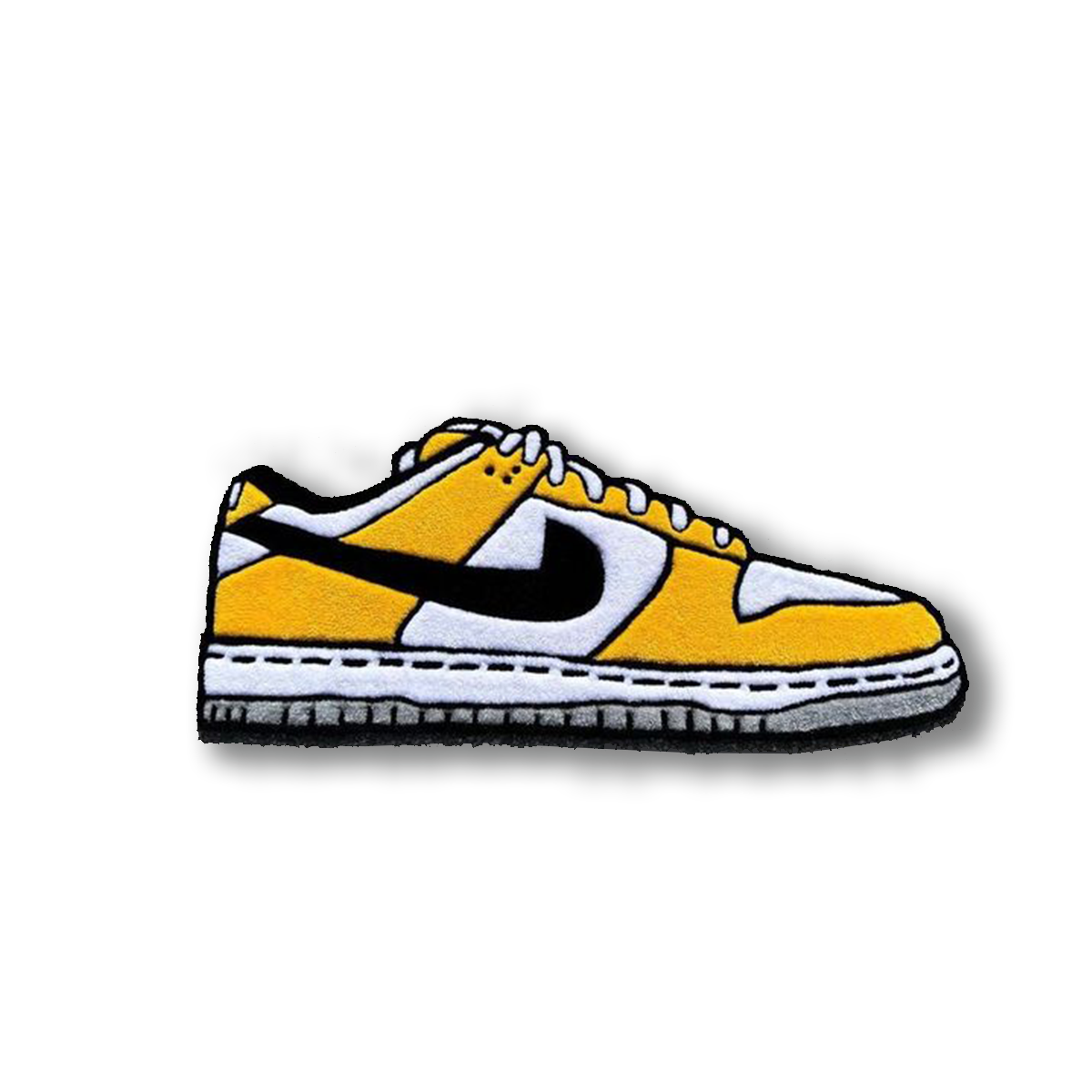 Tapis Tufté Nike Dunk Jaune