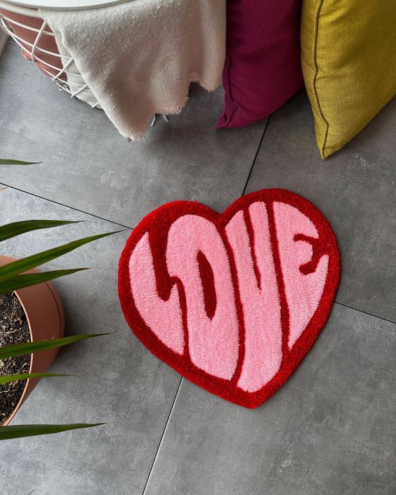 Tapis Coeur Love by DOMYRUGS