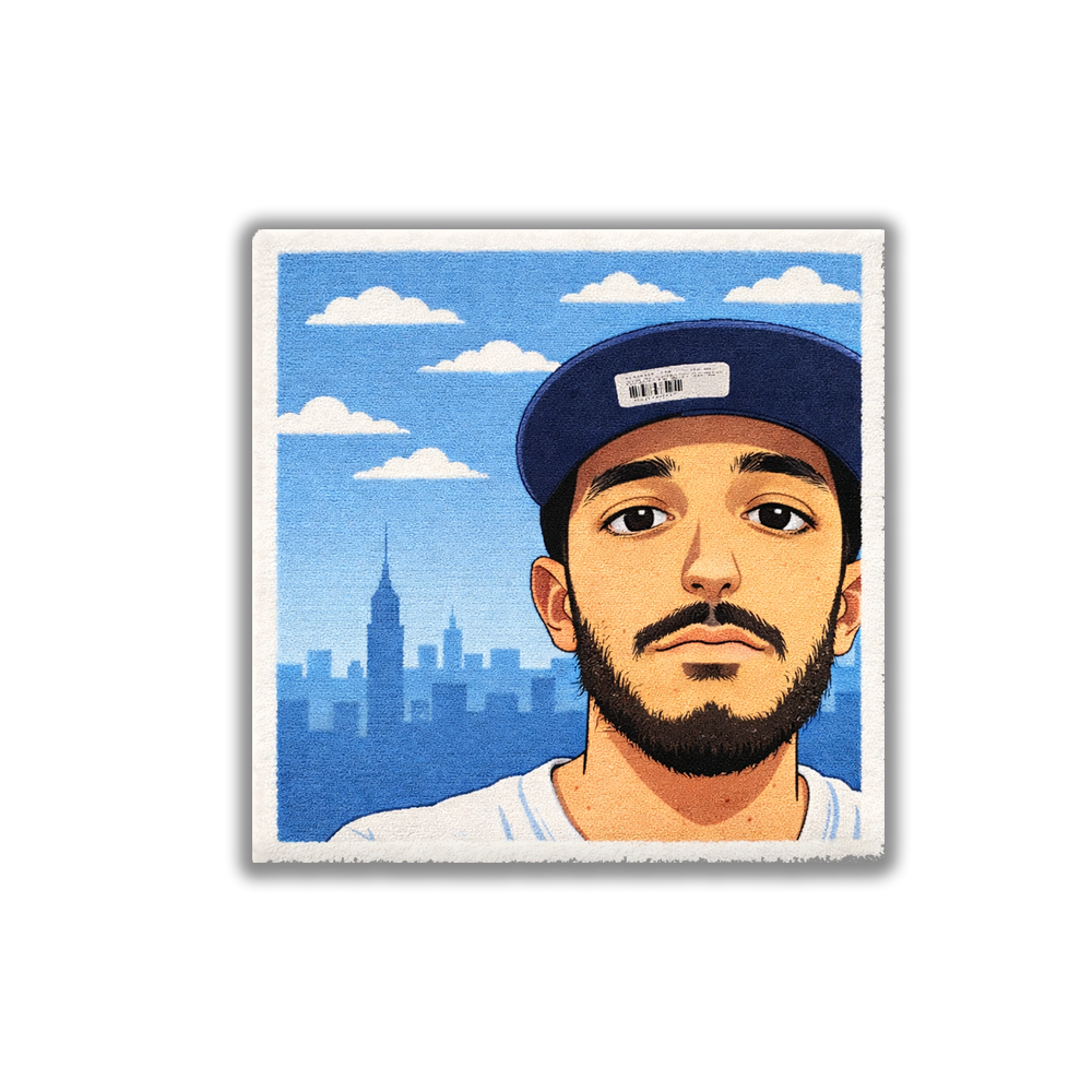 Tapis Portrait by DOMYRUGS (commande client)