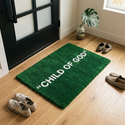 Tapis Child of god Pelouse (commande client) by DOMYRUGS