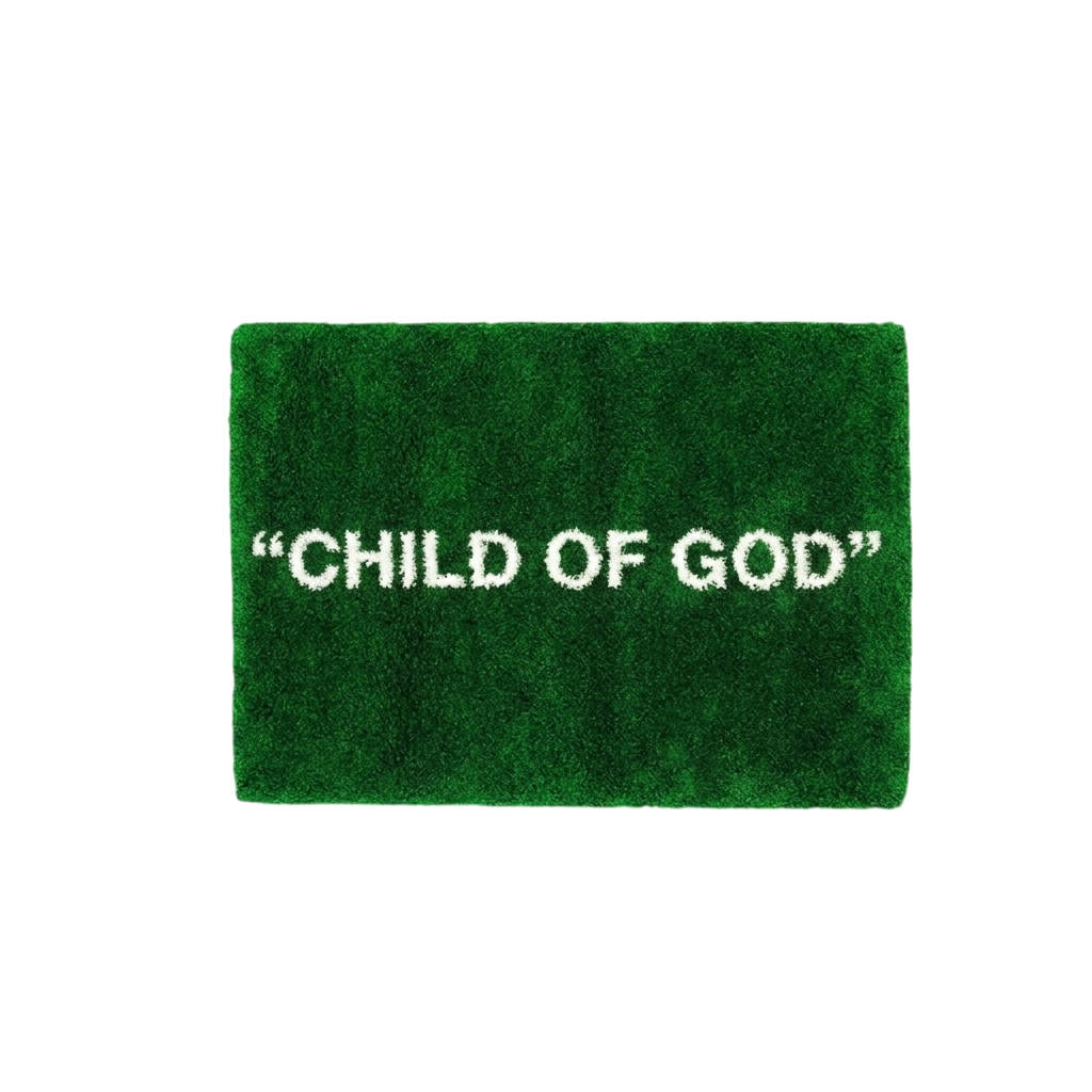 Tapis Child of god Pelouse (commande client) by DOMYRUGS