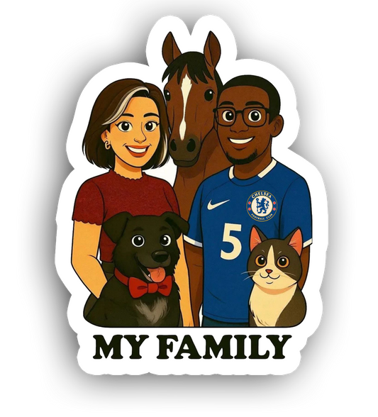 Tapis My Family by DOMYRUGS (commande client)