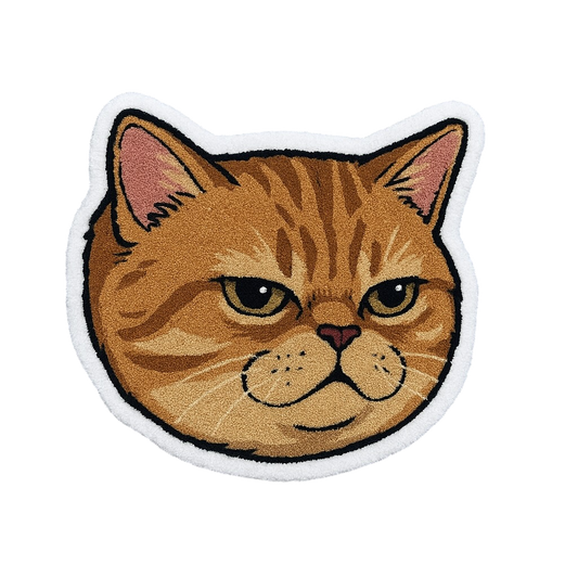 Tapis Tête de chat by DOMYRUGS (commande client)