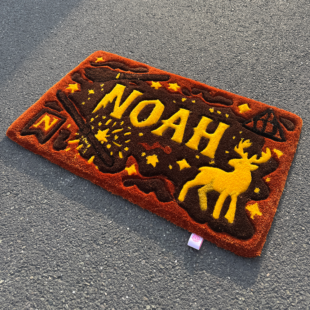 Tapis Prénom Theme Poudlard personnalisable by DOMYRUGS