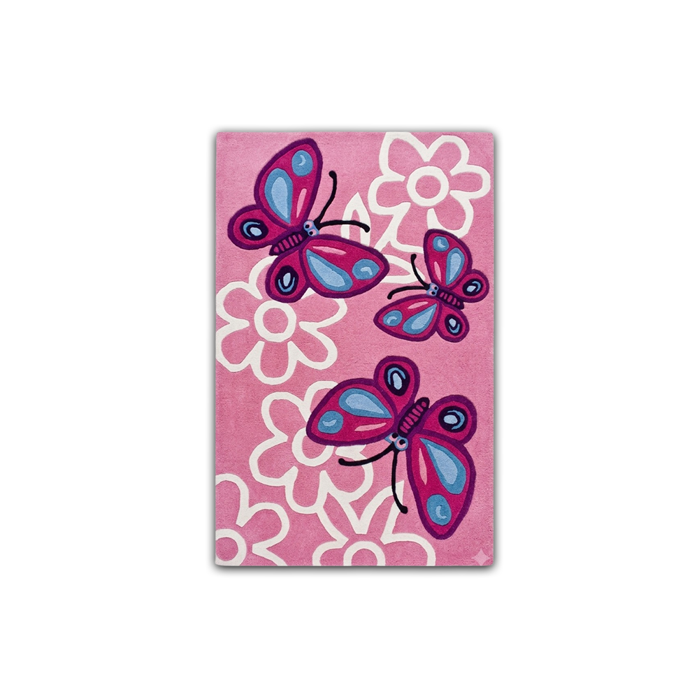 Tapis Pink Butterfly by DOMYRUGS