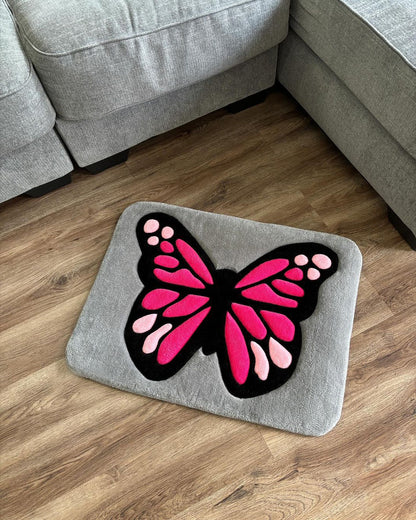 Tapis Papillon Rose by DOMYRUGS