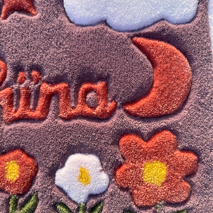 Tapis Prénom Licorne personnalisable by DOMYRUGS