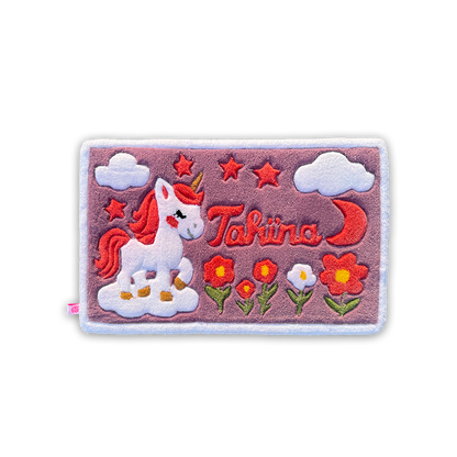Tapis Prénom Licorne personnalisable by DOMYRUGS