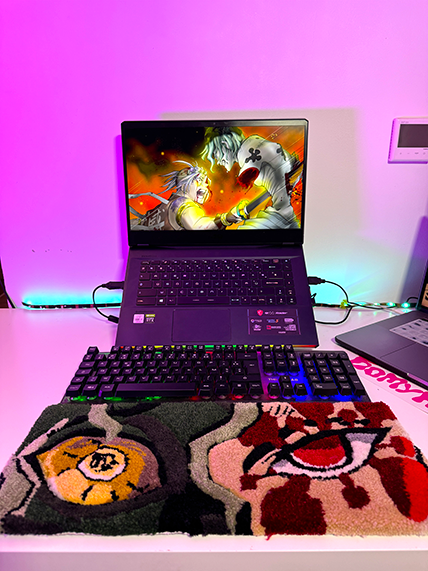 Tapis pour Clavier Tengen et Gyutaro Demon Slayer by DOMYRUGS