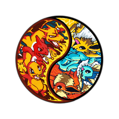 Blue Wavy Abstract Art Rug DOMYRUGS