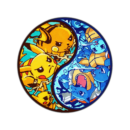 Blue Wavy Abstract Art Rug DOMYRUGS