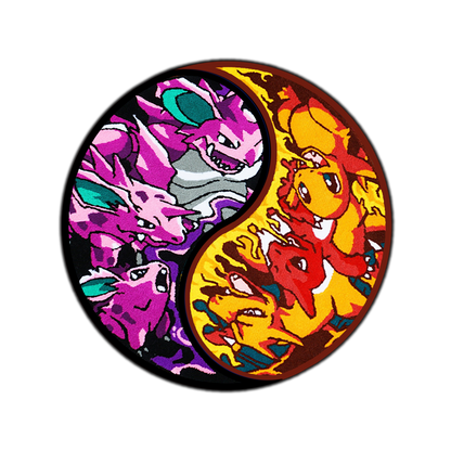 Blue Wavy Abstract Art Rug DOMYRUGS