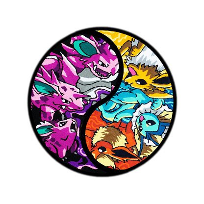 Blue Wavy Abstract Art Rug DOMYRUGS