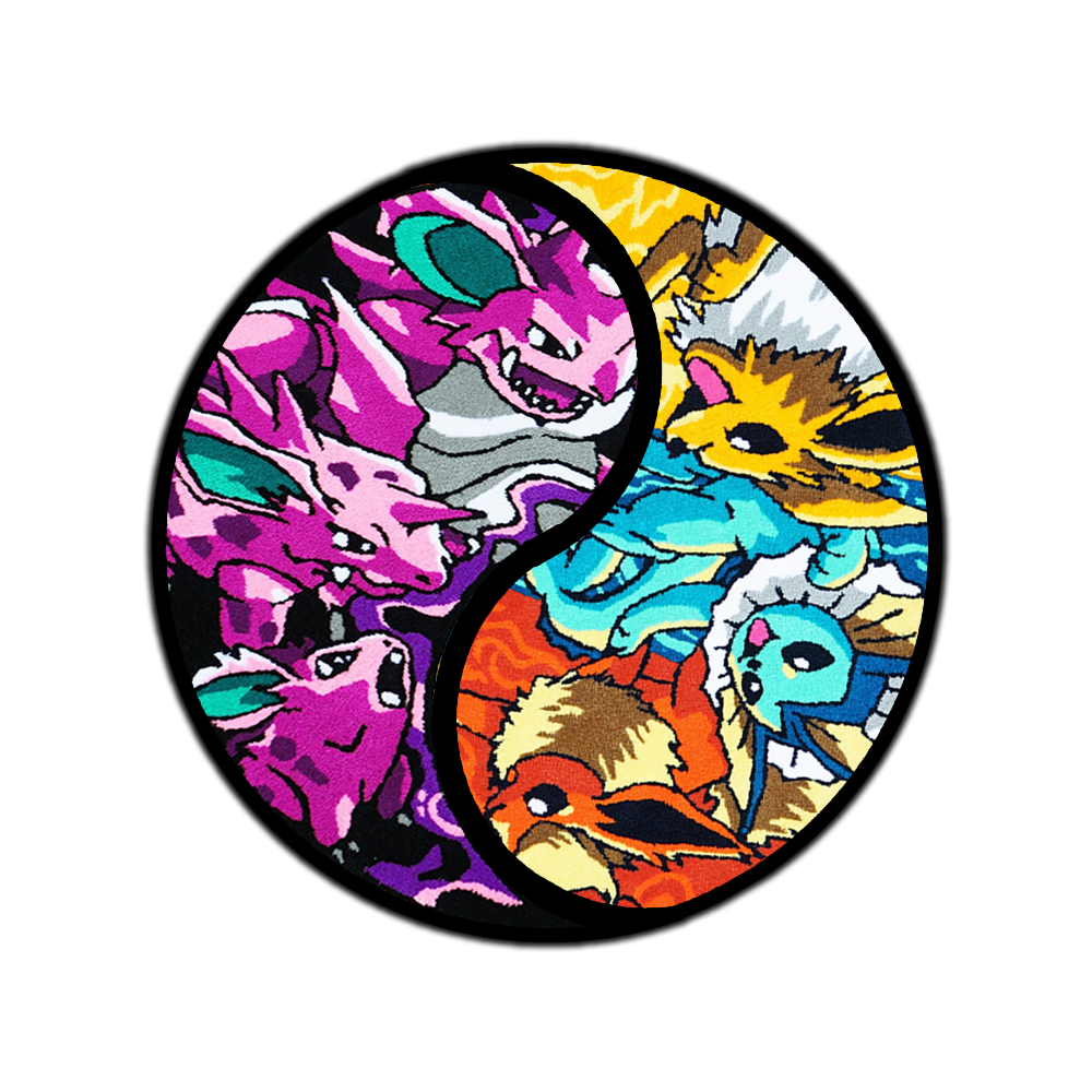 Blue Wavy Abstract Art Rug DOMYRUGS