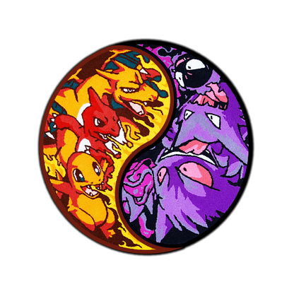 Blue Wavy Abstract Art Rug DOMYRUGS