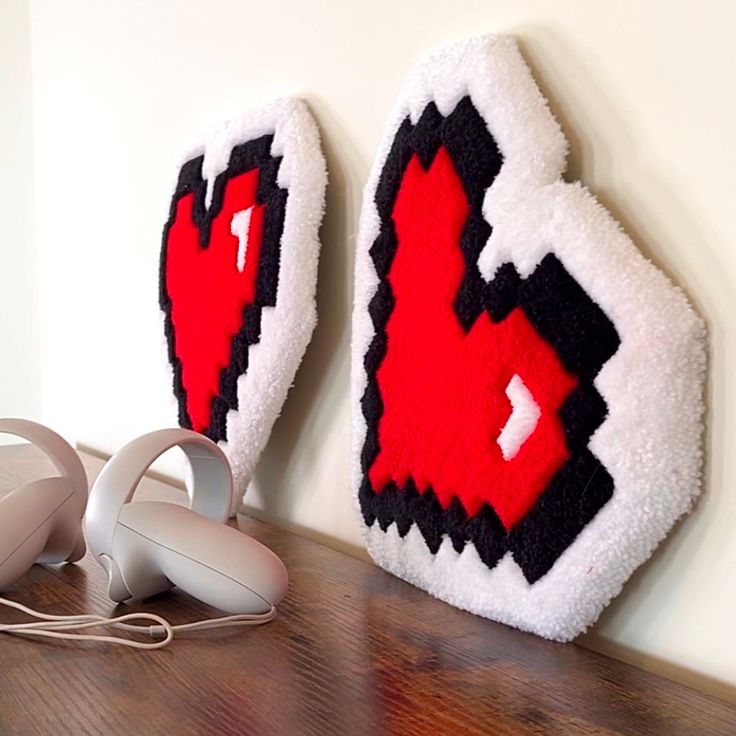 Tapis Coeur Pixel by DOMYRUGS