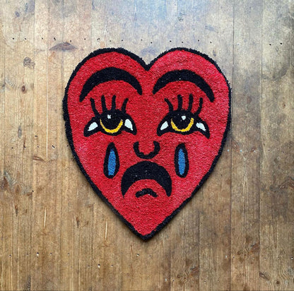 Tapis Coeur Triste by DOMYRUGS